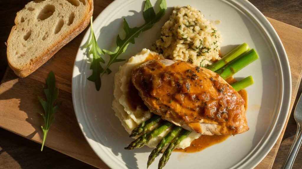 Authentic Italian Pollo ai Carciofi, the classic chicken and artichoke dish.