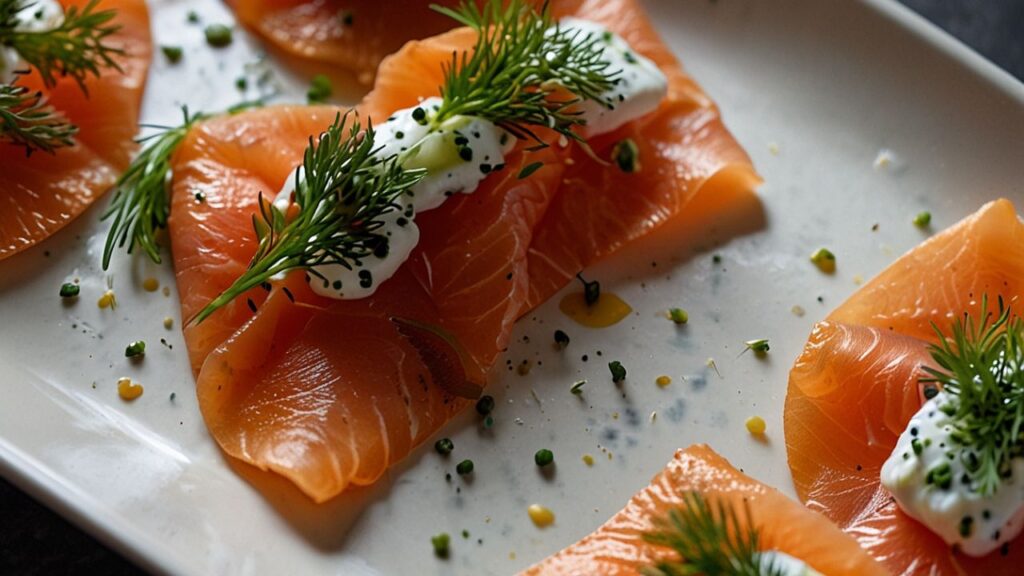 smoked salmon carpaccio appetizer